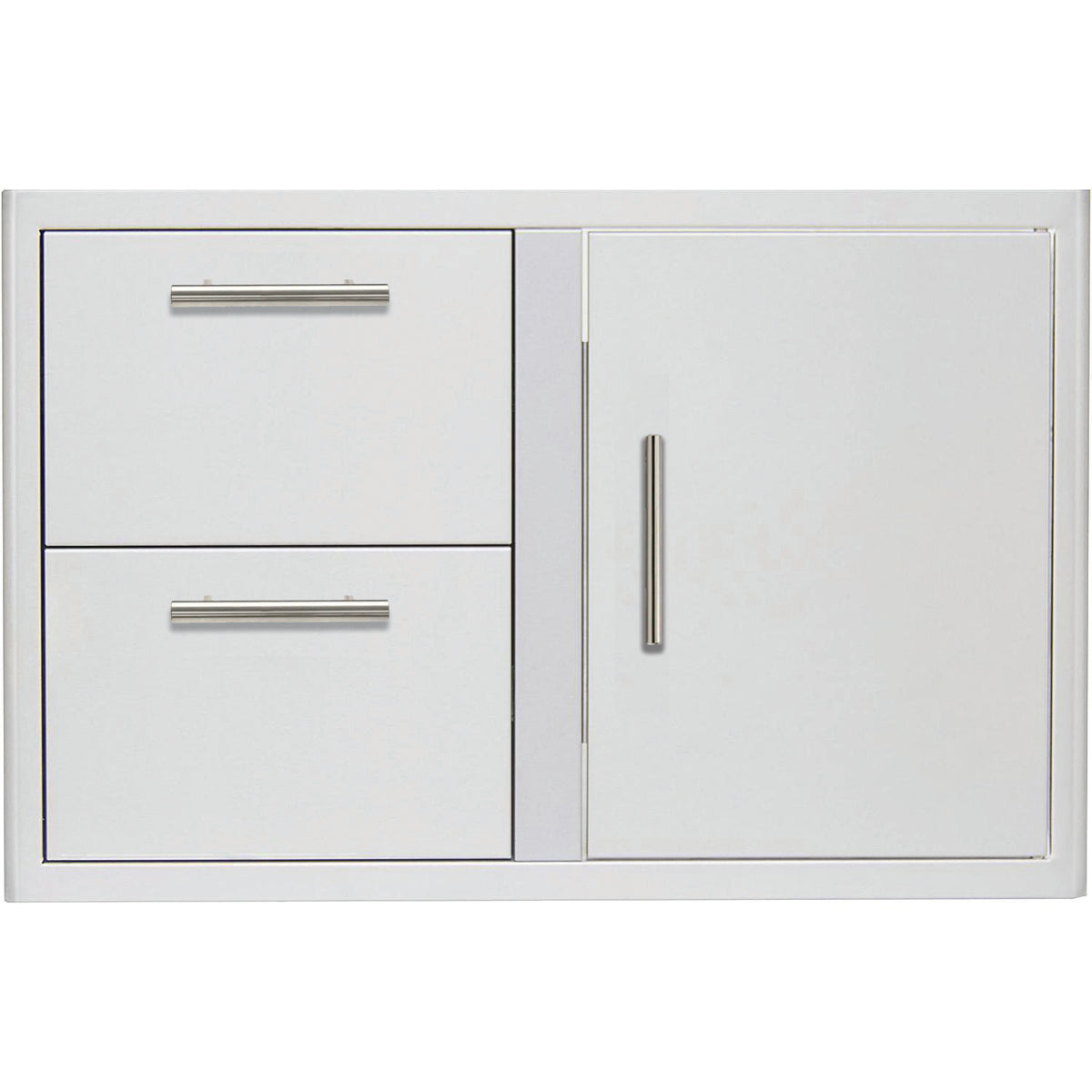 Blaze 32 inch access door and double drawer combo BLZ-DDC-R-LTSC