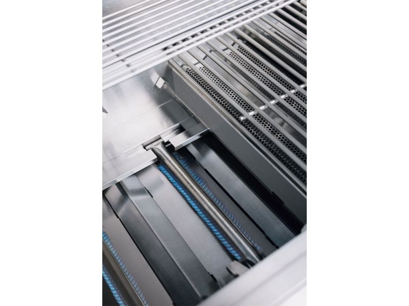 TrueFlame TFE Series stainless tube burner and internal firebox detail