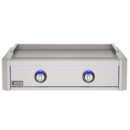 AOG30GRLN L-Series built-in griddle with lid