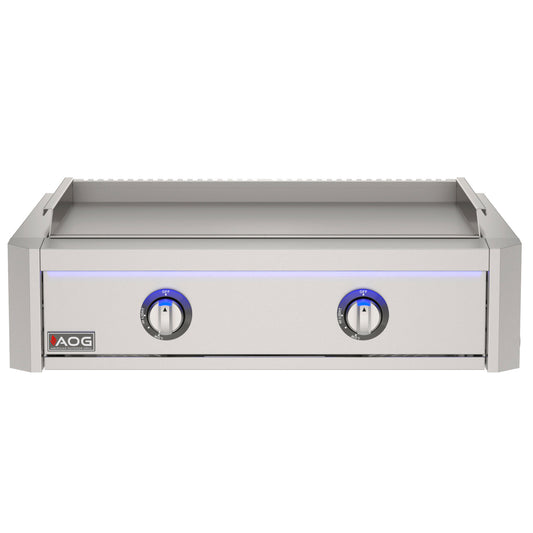 AOG30GRLN L-Series built-in griddle with lid