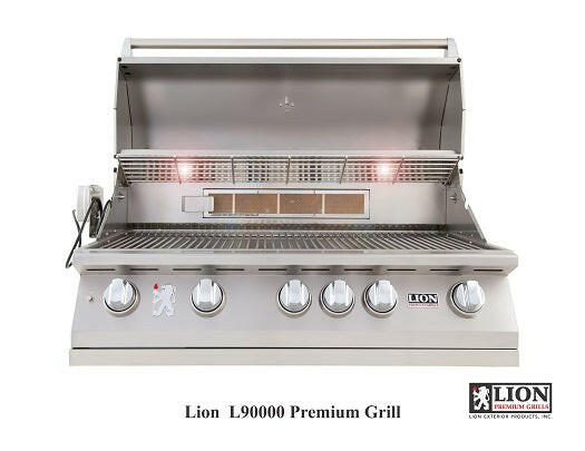 Lion 40 Inch 5 Burner L90000 Natural Gas - 90823 - Texas Outdoor Patio Center