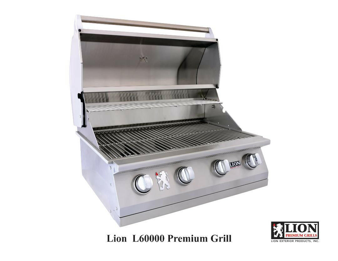 Lion 32 Inch 4 Burner Gas Grill - L60000 - Natural Gas - Texas Outdoor Patio Center