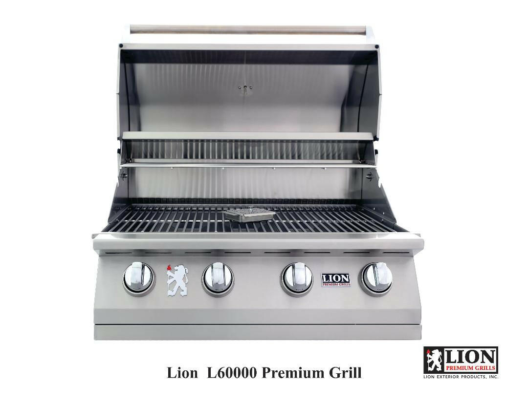 Lion 32 Inch 4 Burner Gas Grill - L60000 - Natural Gas - Texas Outdoor Patio Center