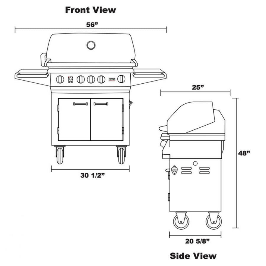 Lion L75000 freestanding cart specifications