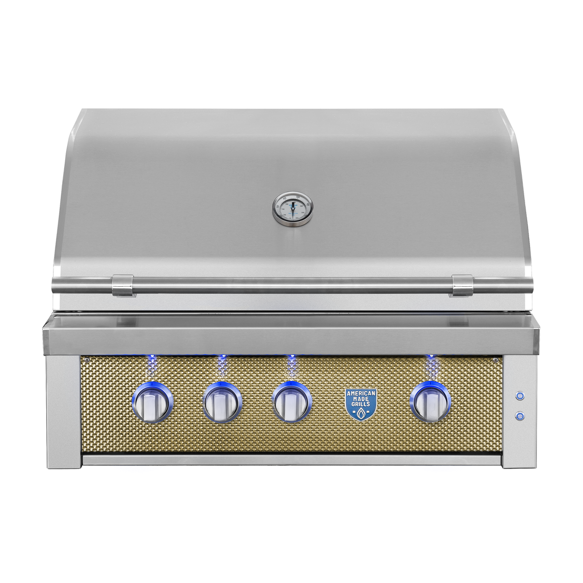 American Made Grills Liberty Gold decorative faceplate