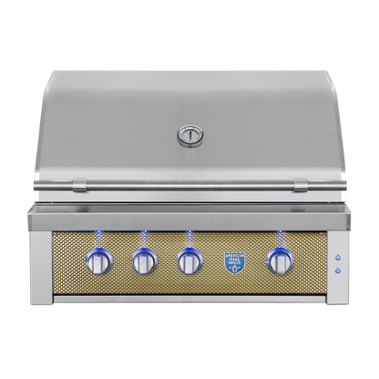 American Made Grills Liberty Gold decorative faceplate