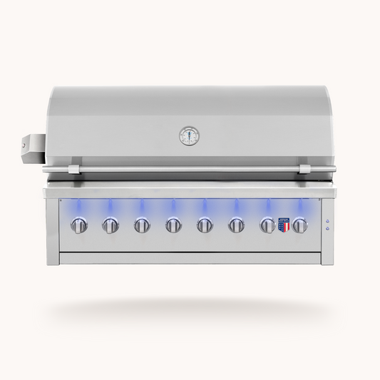 American Made Grills Ovation 54 inch built-in hybrid grill