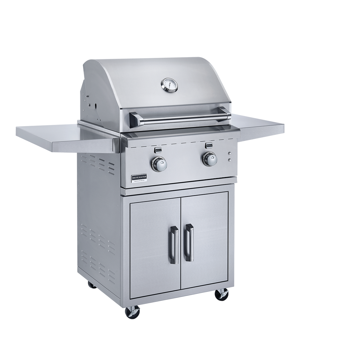 Broilmaster 26 Inch 2 Burner Gas Grill with Cart - BSG262N + BSACT26