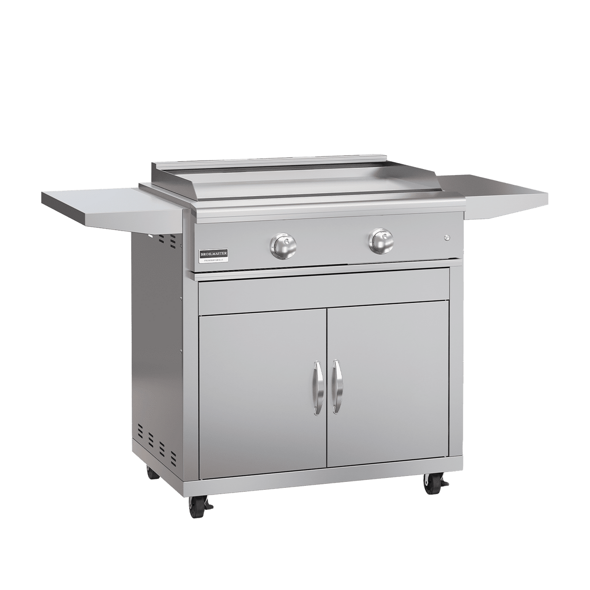 Broilmaster B-Series 32 inch propane gas griddle with stainless cart