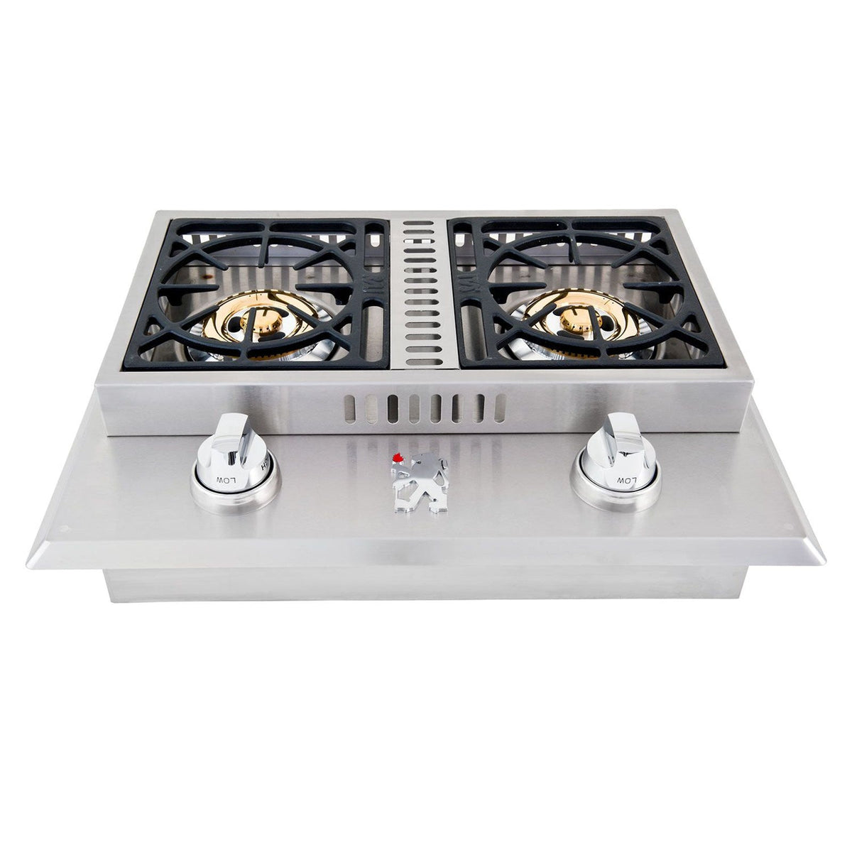 Lion double side burner for built-in outdoor kitchen
