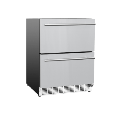 AMD 24.5-inch outdoor rated double drawer refrigerator