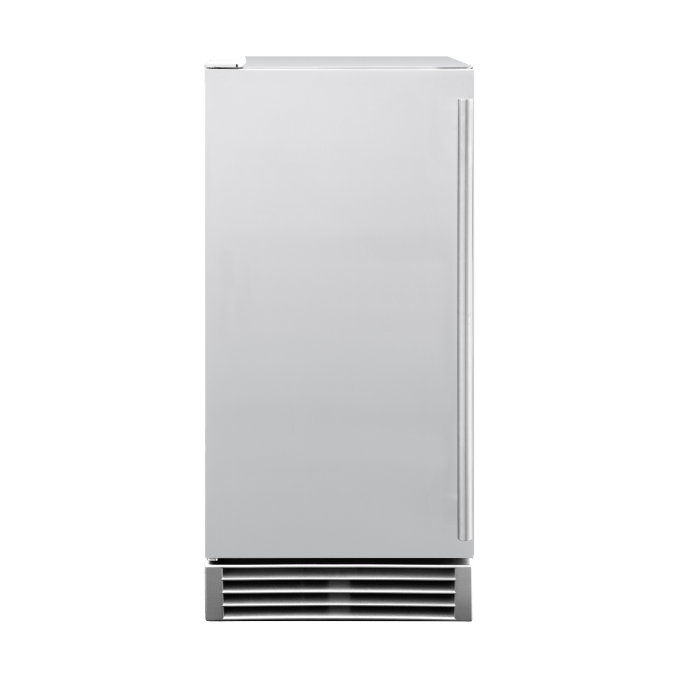 AMD IM-15 15-inch outdoor rated cube ice maker front view