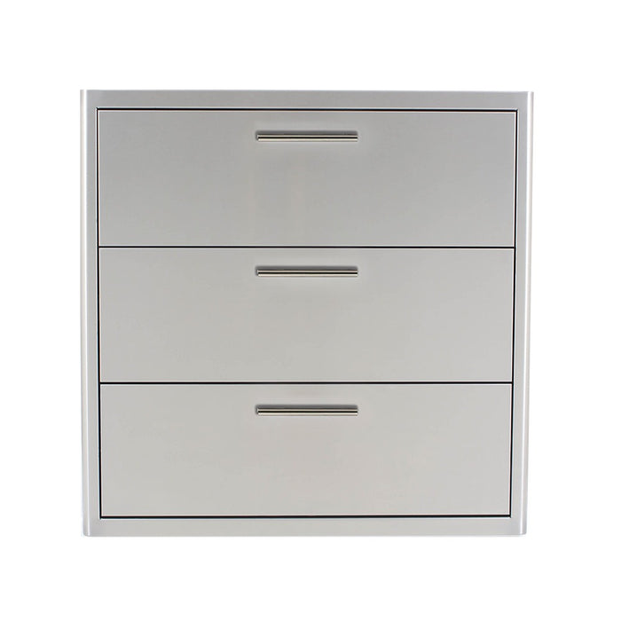 Blaze 30 inch triple access drawer BLZ-30W-3DRW-LT