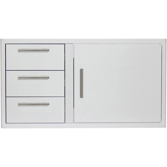 Blaze 39 inch access door and triple drawer combo BLZ-DDC-R-39-LTSC