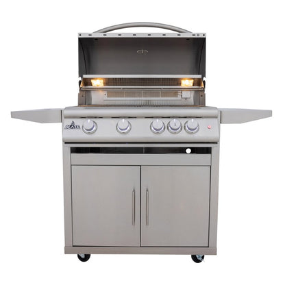 Blaze Premium LTE+ 32 inch grill on cart full view