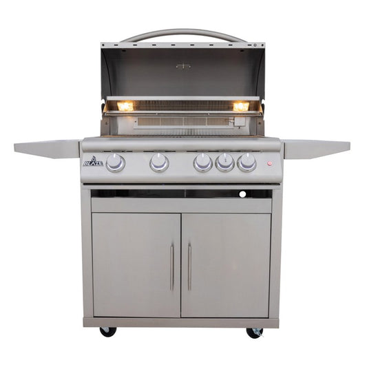 Blaze Premium LTE+ 32 inch grill on cart full view