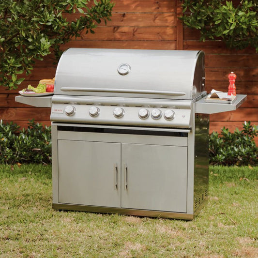 Blaze Premium LTE+ 40 inch grill on cart full view