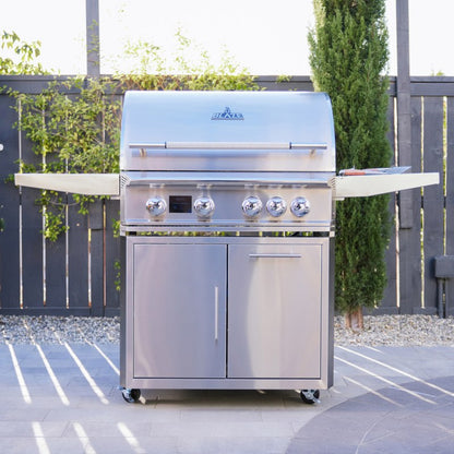 Blaze LTE PRO 32 inch grill on cart full view