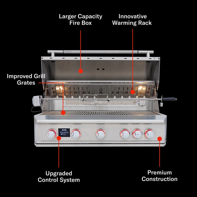 Blaze LTE PRO 40 inch grill on cart feature view