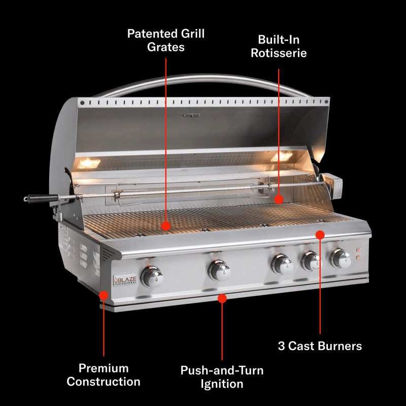 Blaze Professional LUX 44 inch grill feature view