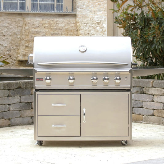 Blaze Professional LUX 44 inch grill on cart full view