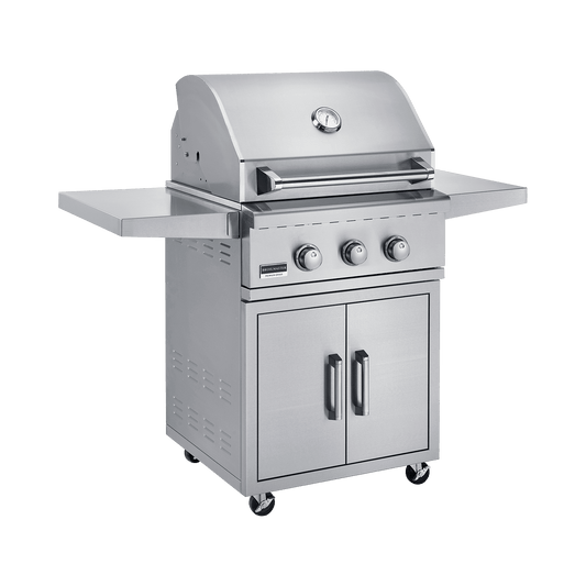 Broilmaster B-Series Basic 25 grill with BSACT25 stainless cart