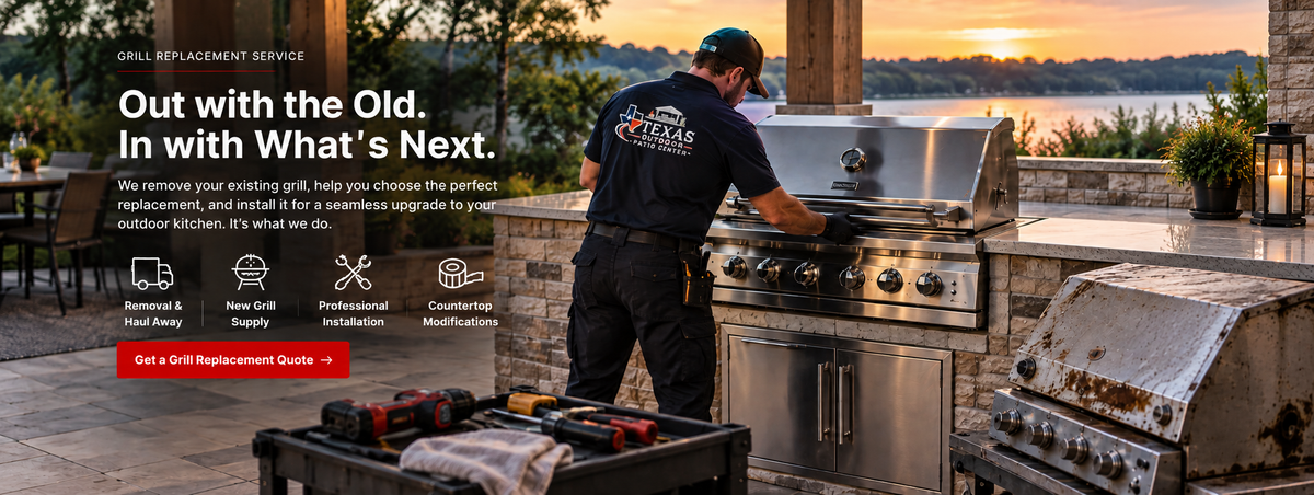 Texas Outdoor Patio Center grill replacement service