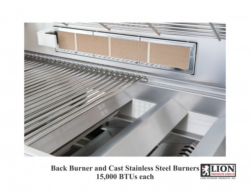 Lion 32 Inch 4 Burner Natural Gas Grill - L75000 - 75623 - cooking grate detail