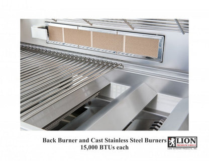 Lion 32 Inch 4 Burner Natural Gas Grill - L75000 - 75623 - cooking grate detail