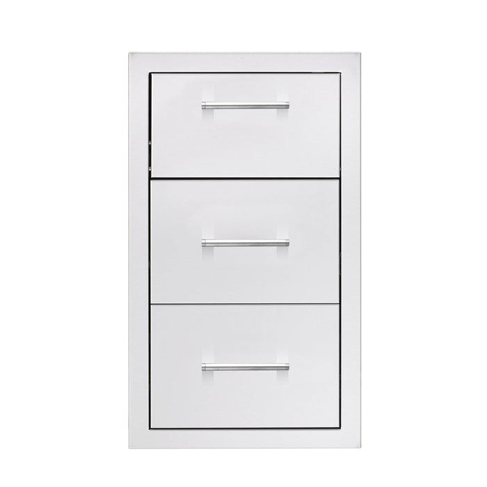 TrueFlame TF-TDC-17M-A 17-inch masonry 2-drawer and paper towel holder combo