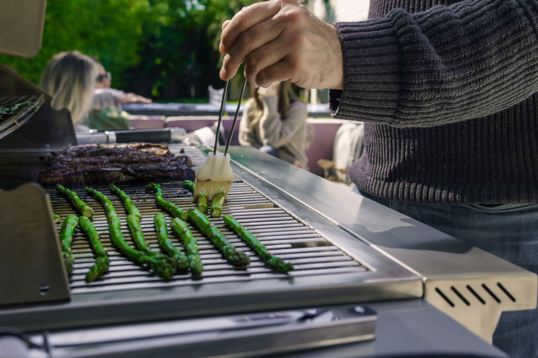 TrueFlame TF40 square stainless steel cooking grates closeup