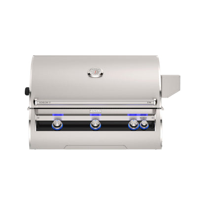 Fire Magic E790i analog built-in grill factory front view closed hood
