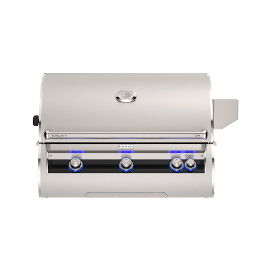 Fire Magic E790i analog built-in grill factory front view closed hood